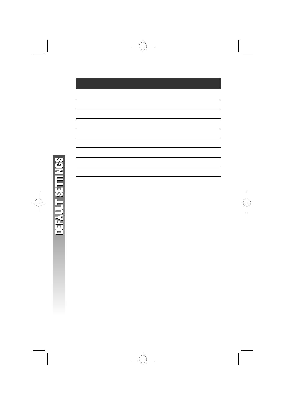 Default settings | AT&T AT&T 1160 User Manual | Page 49 / 51