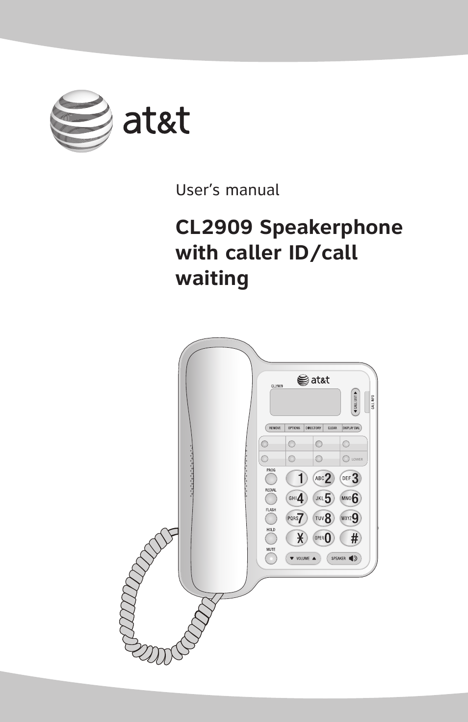 AT&T CL2909 User Manual | 49 pages