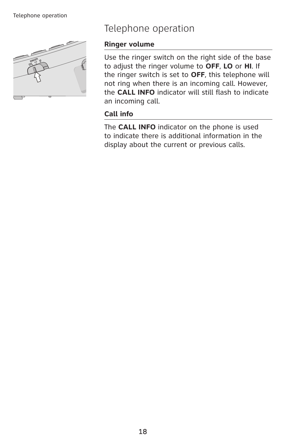 Telephone operation | AT&T CL2909 User Manual | Page 24 / 49