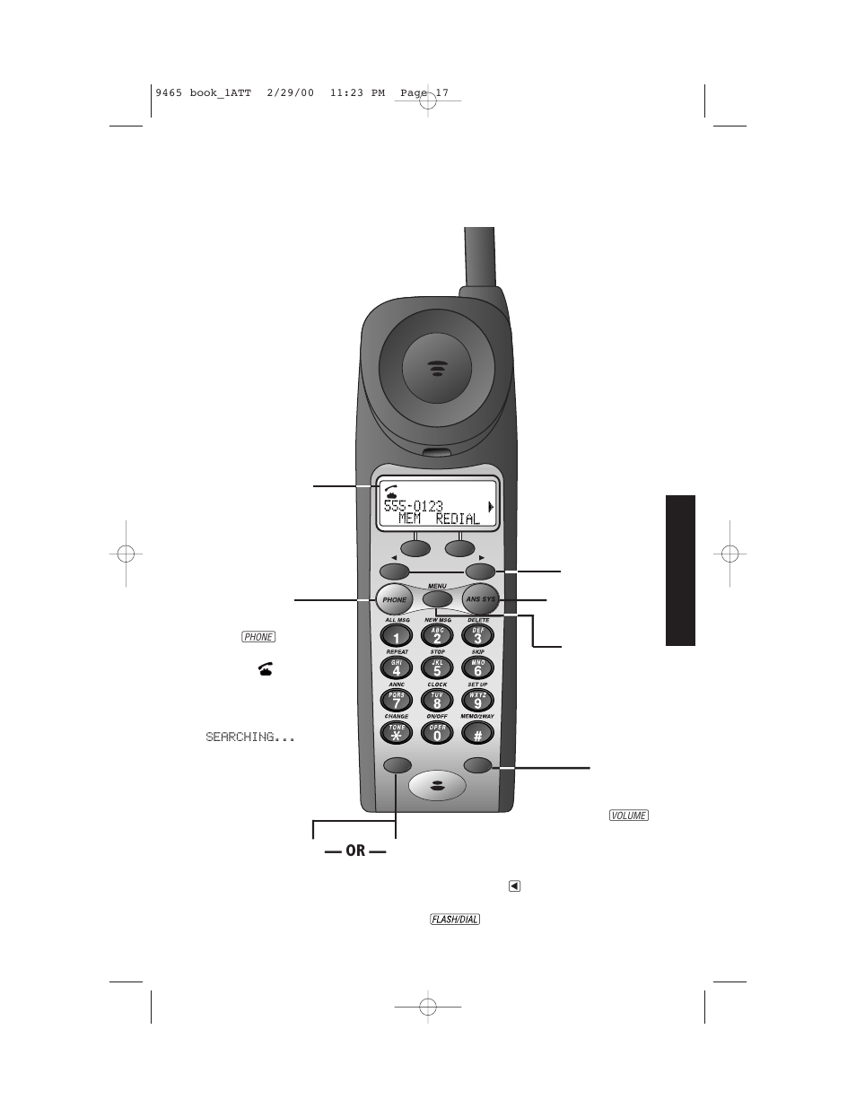 Telephone operation, At the handset, Preview a number | Make, answer, or end a call, Handset volume, Flash | AT&T 9465 User Manual | Page 19 / 56