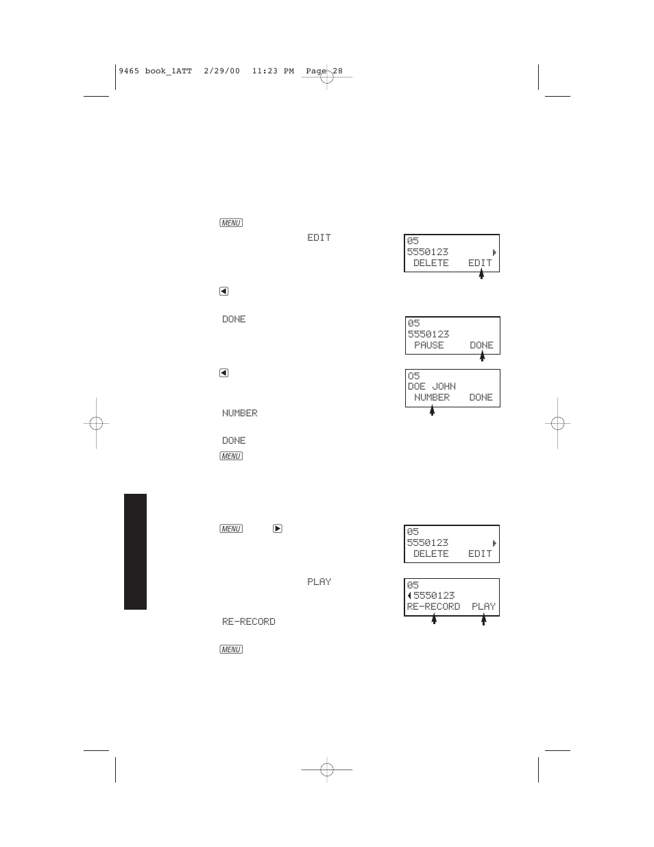 Review talking caller id | AT&T 9465 User Manual | Page 30 / 56