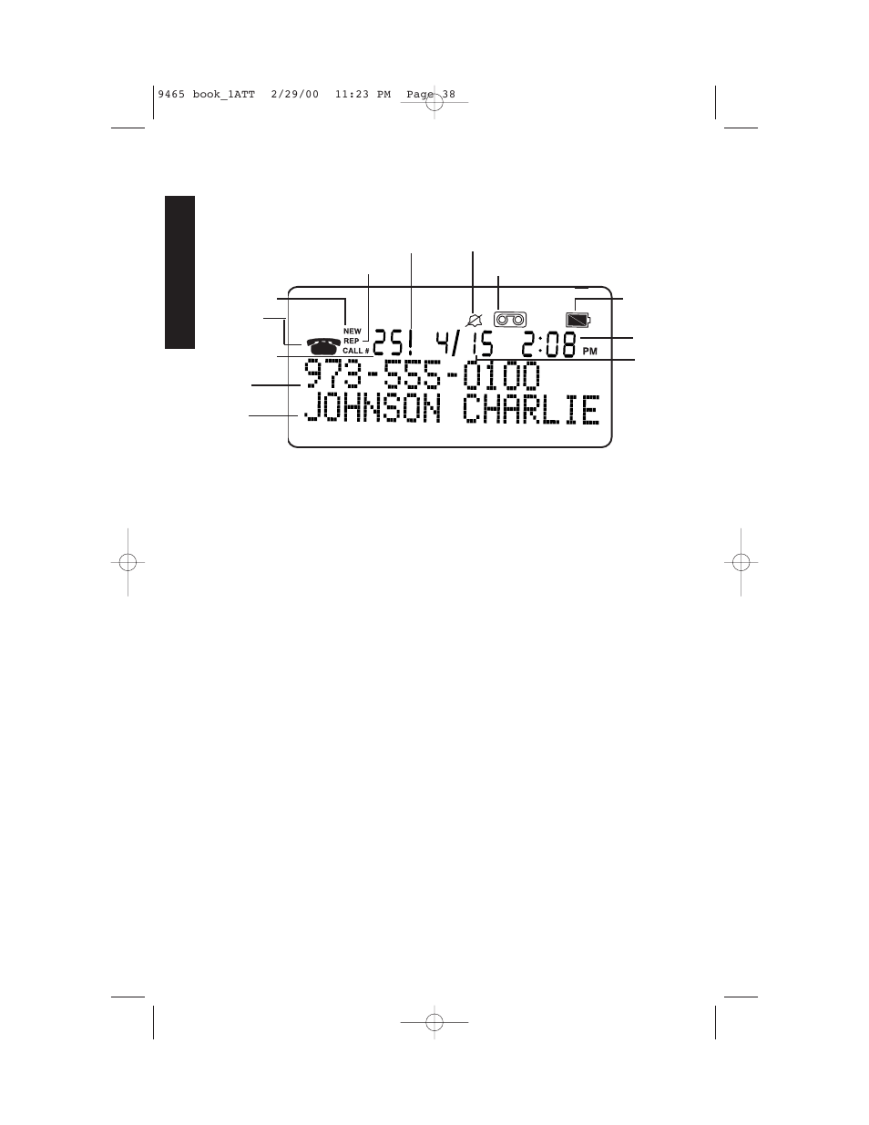Caller id operation, About caller identification | AT&T 9465 User Manual | Page 40 / 56