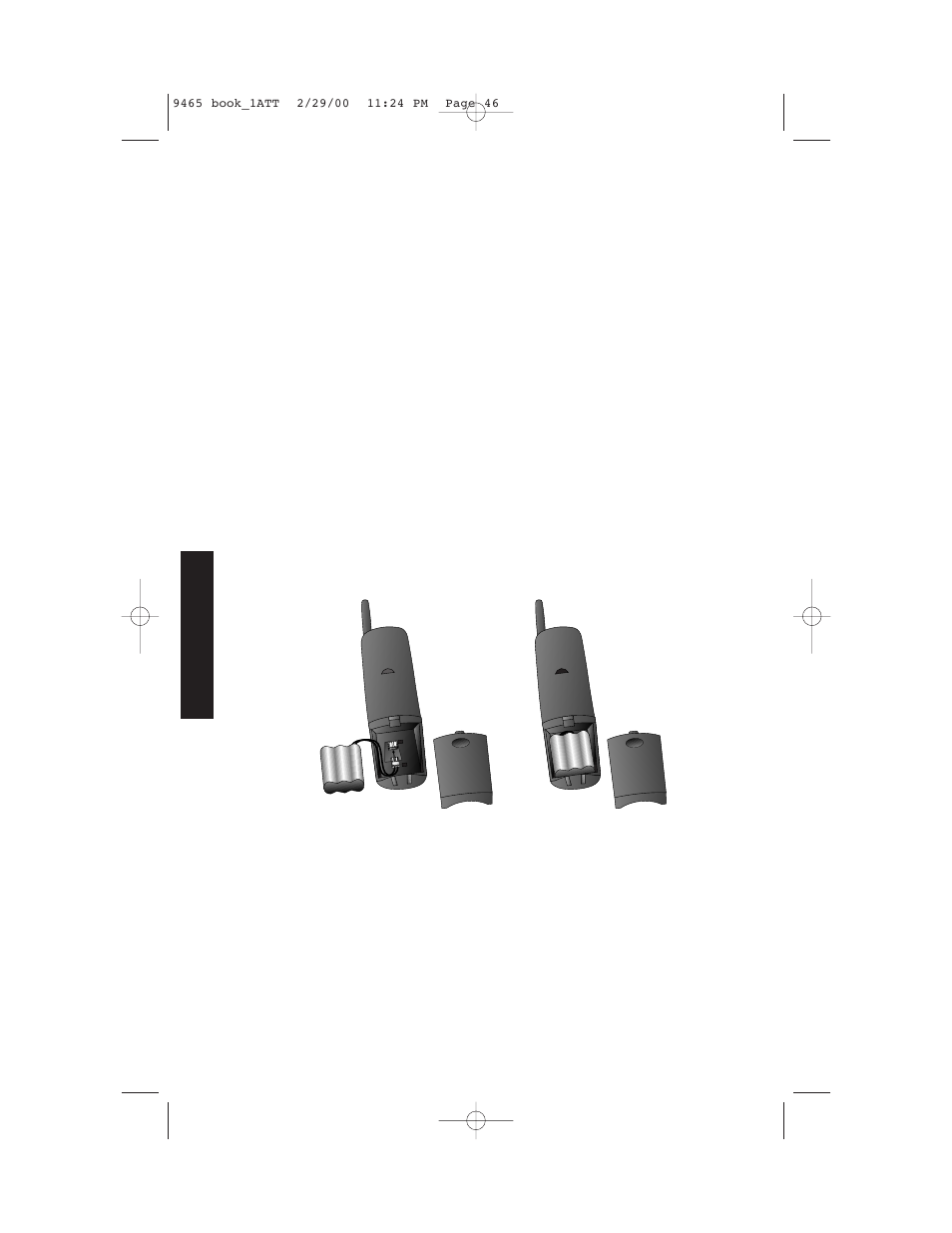 Batteries, Replace the handset battery pack | AT&T 9465 User Manual | Page 48 / 56