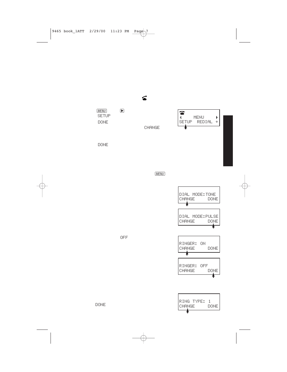 Feature setup, Telephone feature setup | AT&T 9465 User Manual | Page 9 / 56