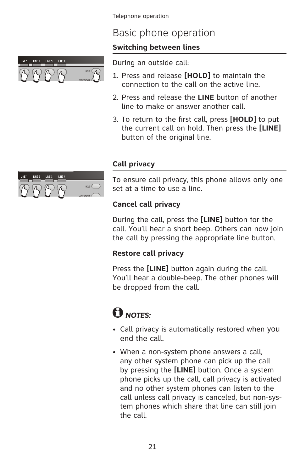 Basic phone operation | AT&T 1080 Corded telephone User Manual | Page 28 / 30