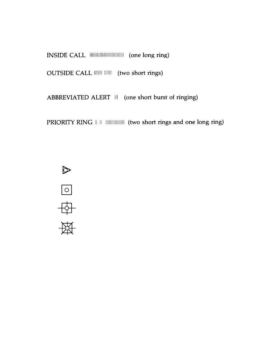 Ringing tones, Lights | AT&T System 25 User Manual | Page 10 / 75