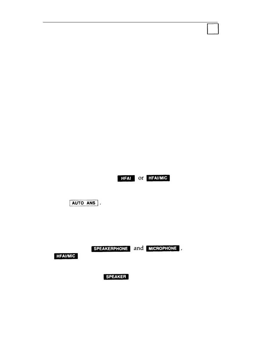 Hands-free answering, Turning on hands-free answering, Answering calls | AT&T System 25 User Manual | Page 39 / 75