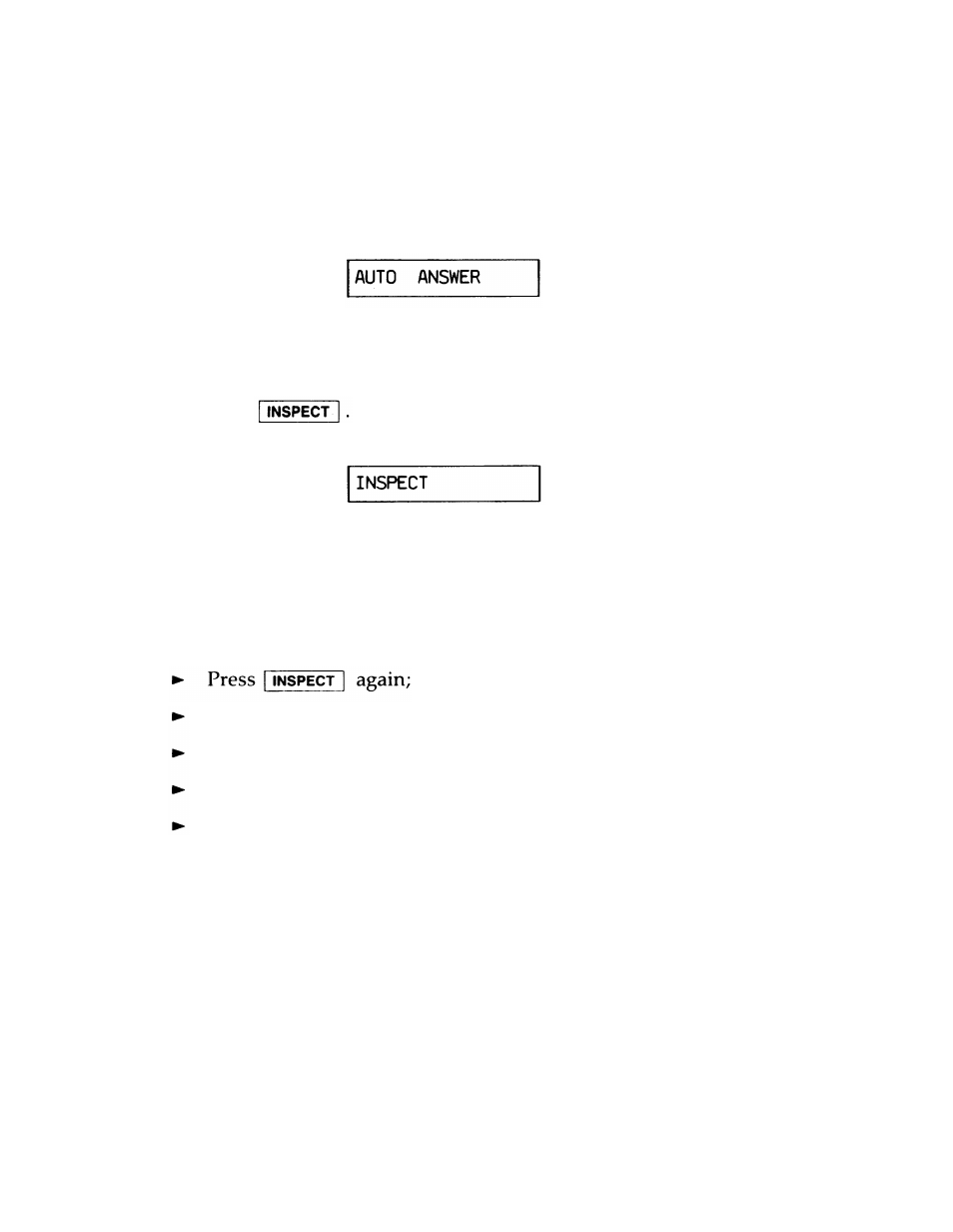 Using the inspect feature, Turning off the inspect feature | AT&T System 25 User Manual | Page 44 / 75