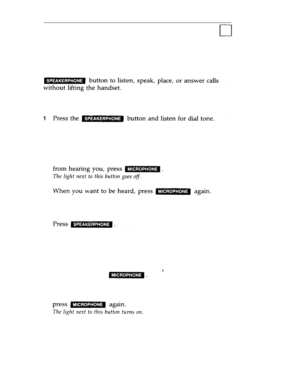 Speakerphone, Placing calls, Answering calls | AT&T System 25 User Manual | Page 63 / 75