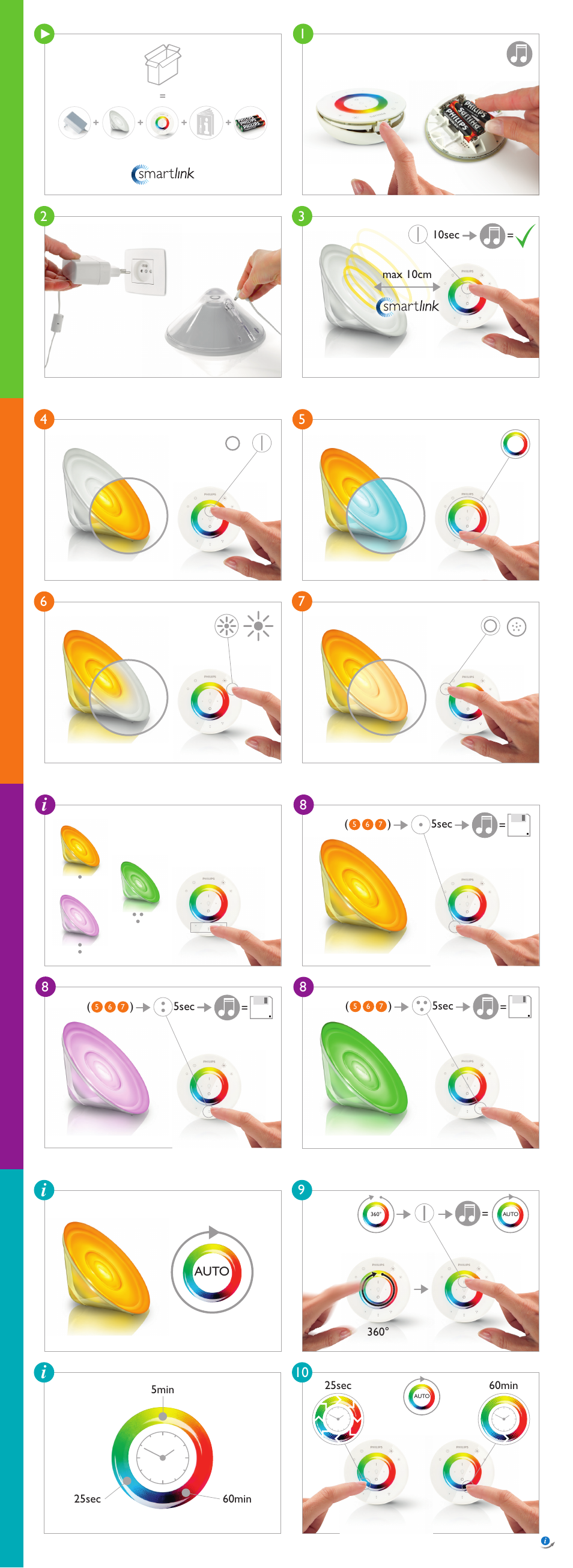 Philips LivingColors Lampe à poser User Manual | 2 pages