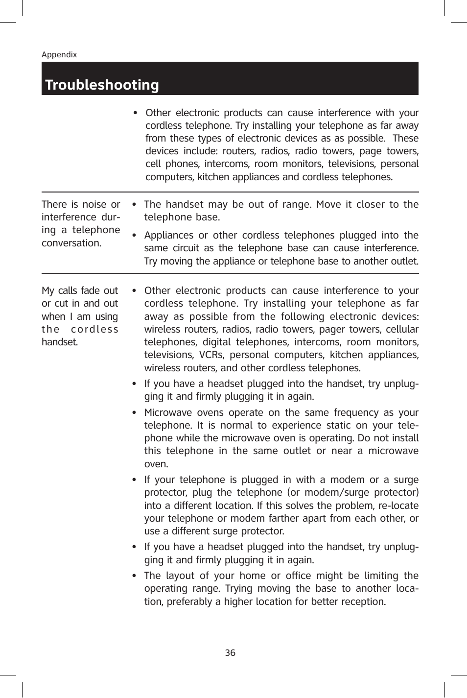 Troubleshooting | AT&T E2801 User Manual | Page 39 / 53