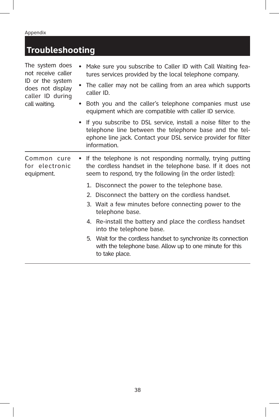 Troubleshooting | AT&T E2801 User Manual | Page 41 / 53