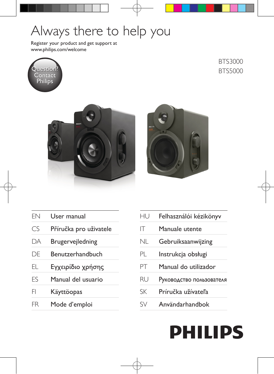 Philips enceintes sans fil stéréo User Manual | 48 pages