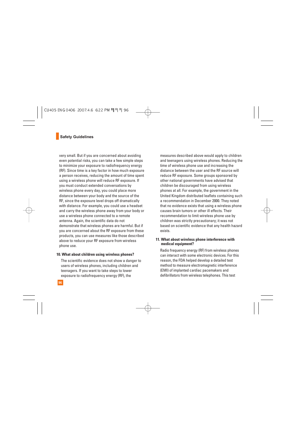 AT&T CU405 User Manual | Page 100 / 230