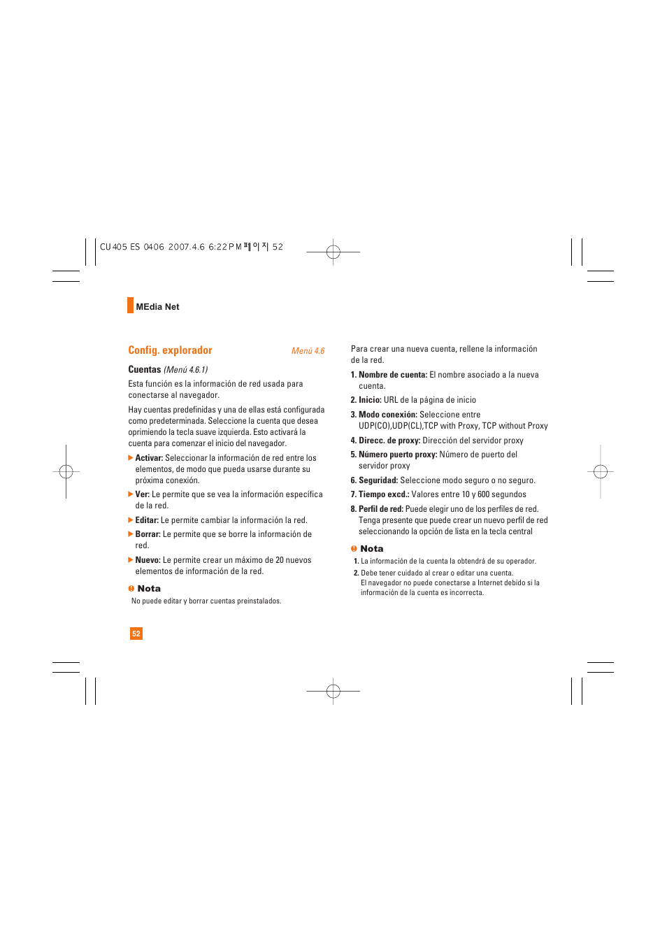 Config. explorador | AT&T CU405 User Manual | Page 166 / 230