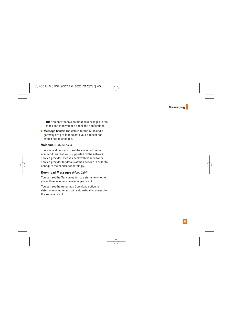 AT&T CU405 User Manual | Page 49 / 230