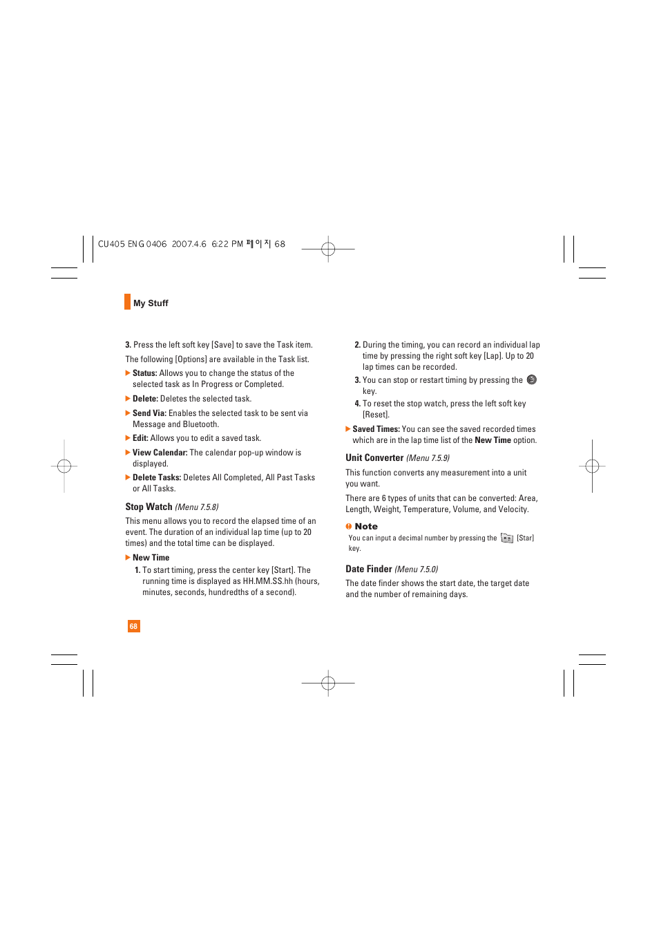 AT&T CU405 User Manual | Page 72 / 230