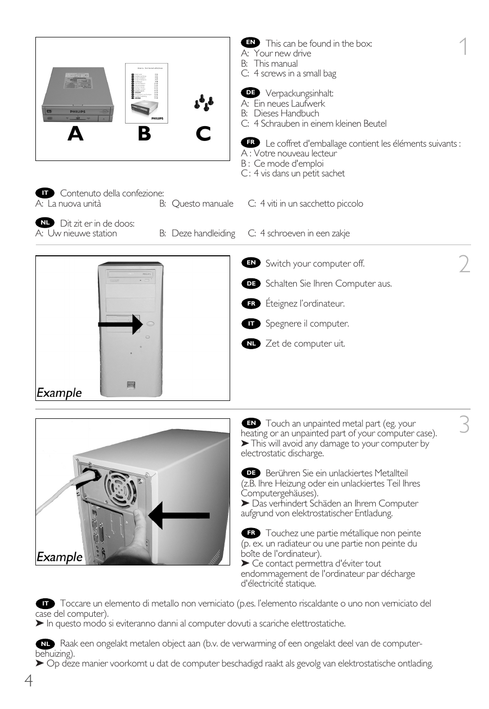 Philips Graveur interne IDE User Manual | Page 3 / 51