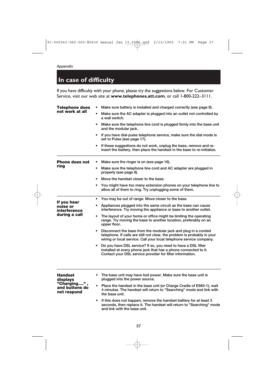 AT&T E5633 User Manual | Page 39 / 44