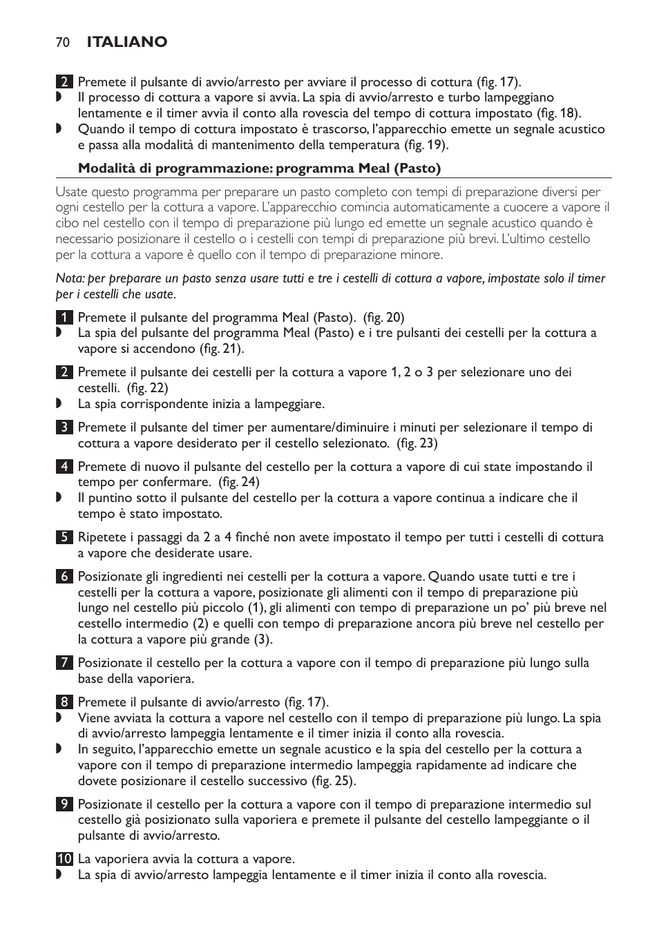 Philips Avance Collection Cuiseur Vapeur User Manual | Page 70 / 116