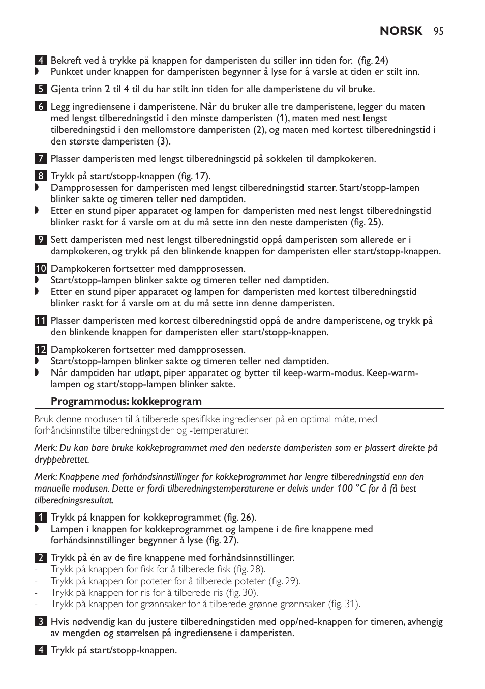 Philips Avance Collection Cuiseur Vapeur User Manual | Page 95 / 116