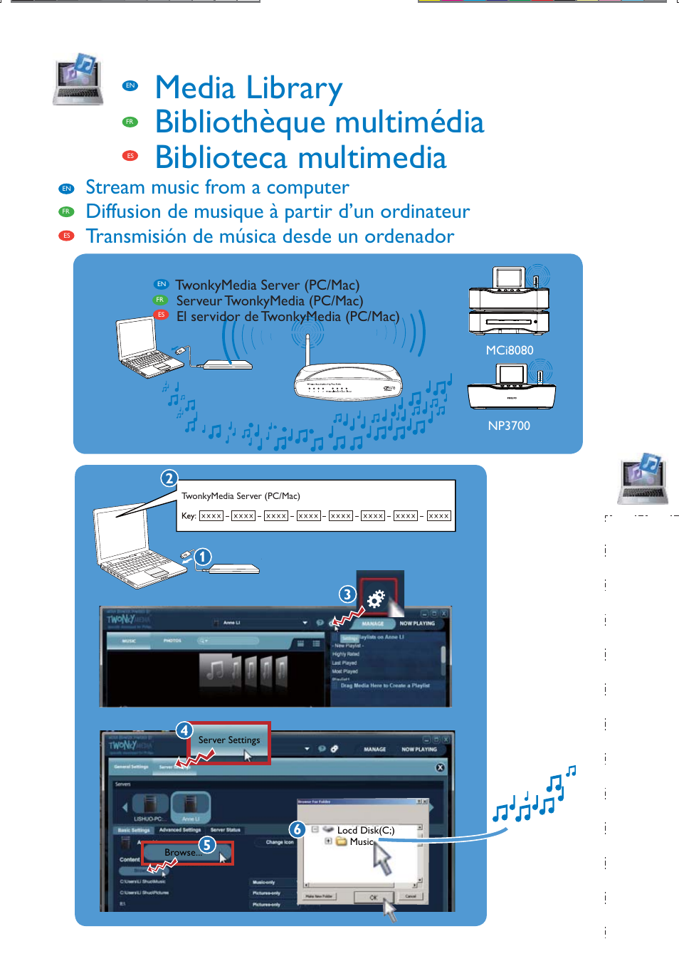 Twonkymedia server (pc/mac) | Philips Streamium Chaîne sans fil pour Android™ User Manual | Page 17 / 28