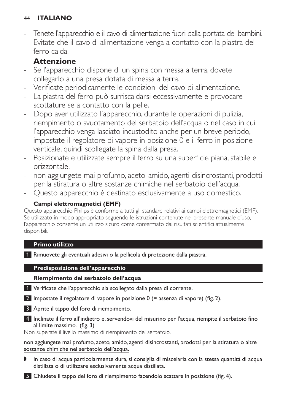 Philips Azur Fer vapeur User Manual | Page 44 / 76