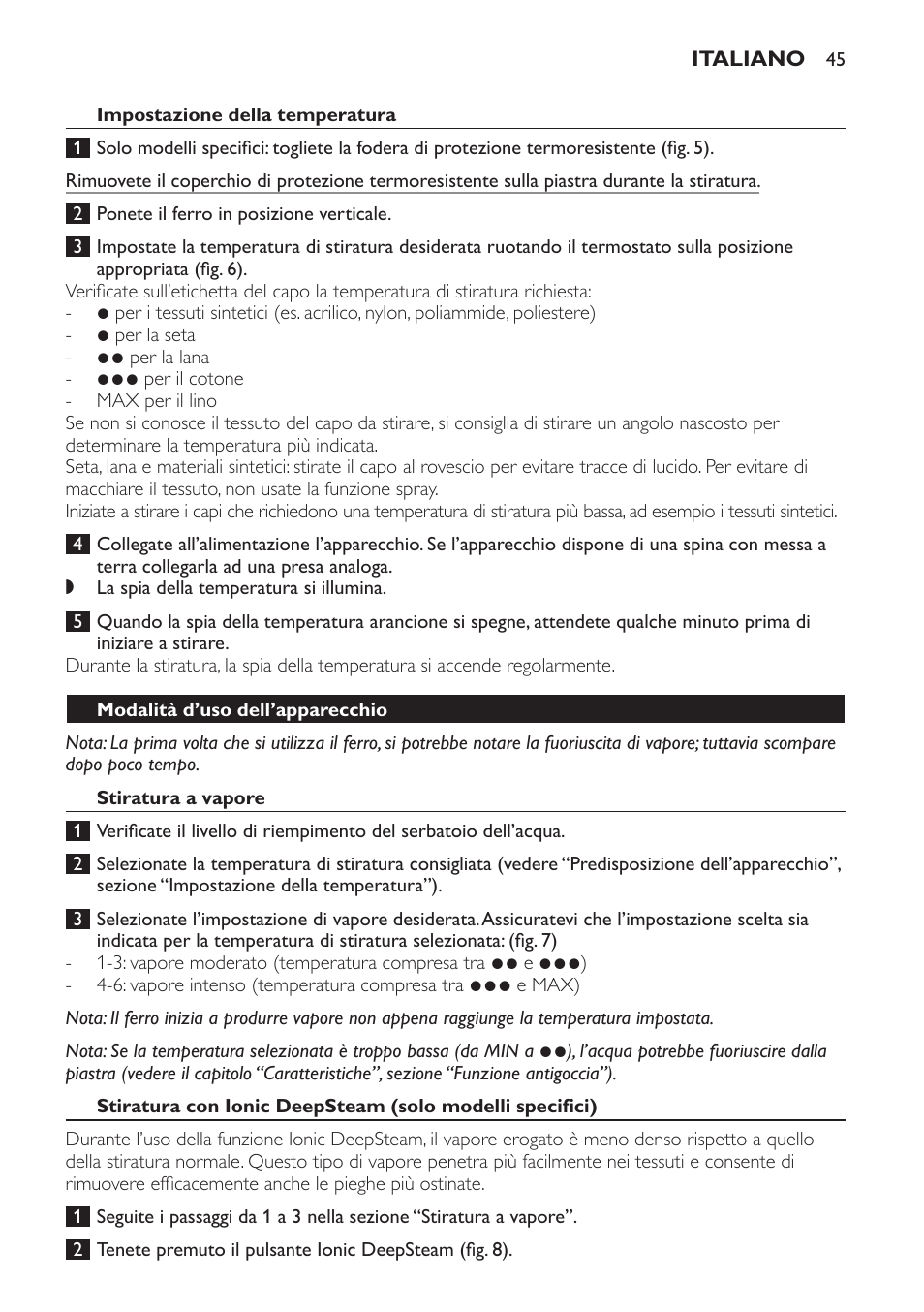 Philips Azur Fer vapeur User Manual | Page 45 / 76