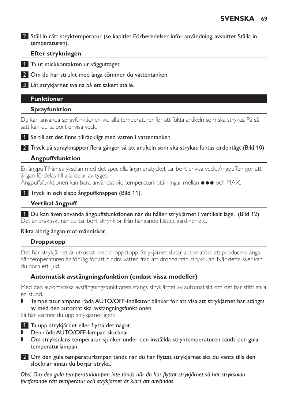 Philips Azur Fer vapeur User Manual | Page 69 / 76