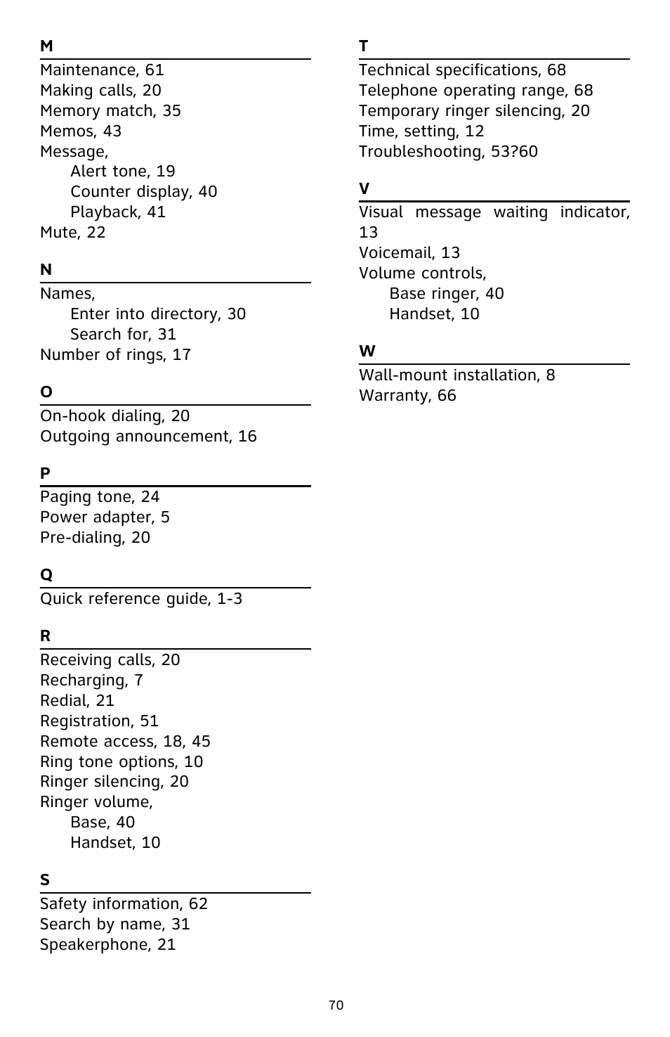 AT&T DECT CL82359 User Manual | Page 75 / 77