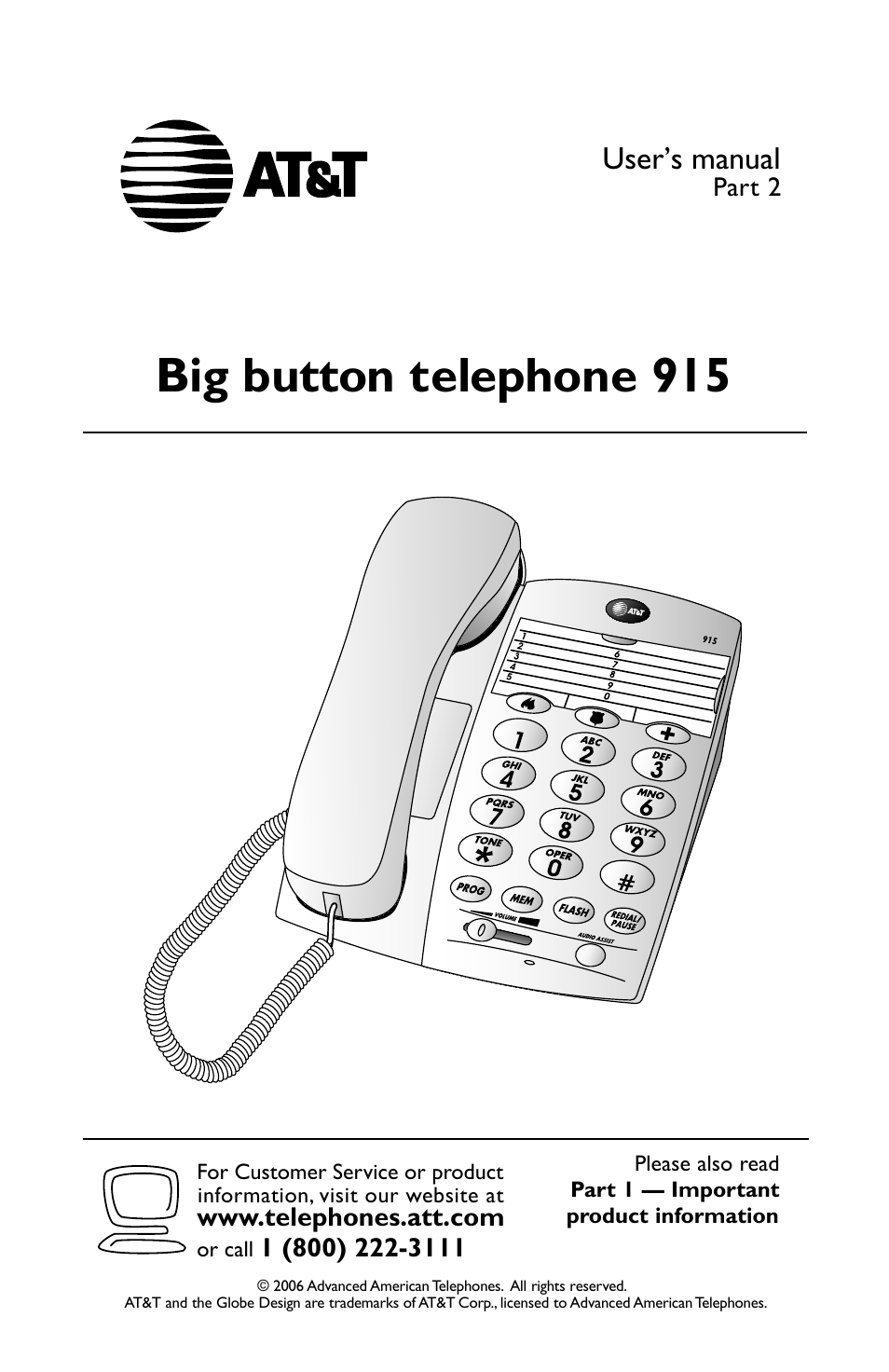 AT&T 915 User Manual | 20 pages