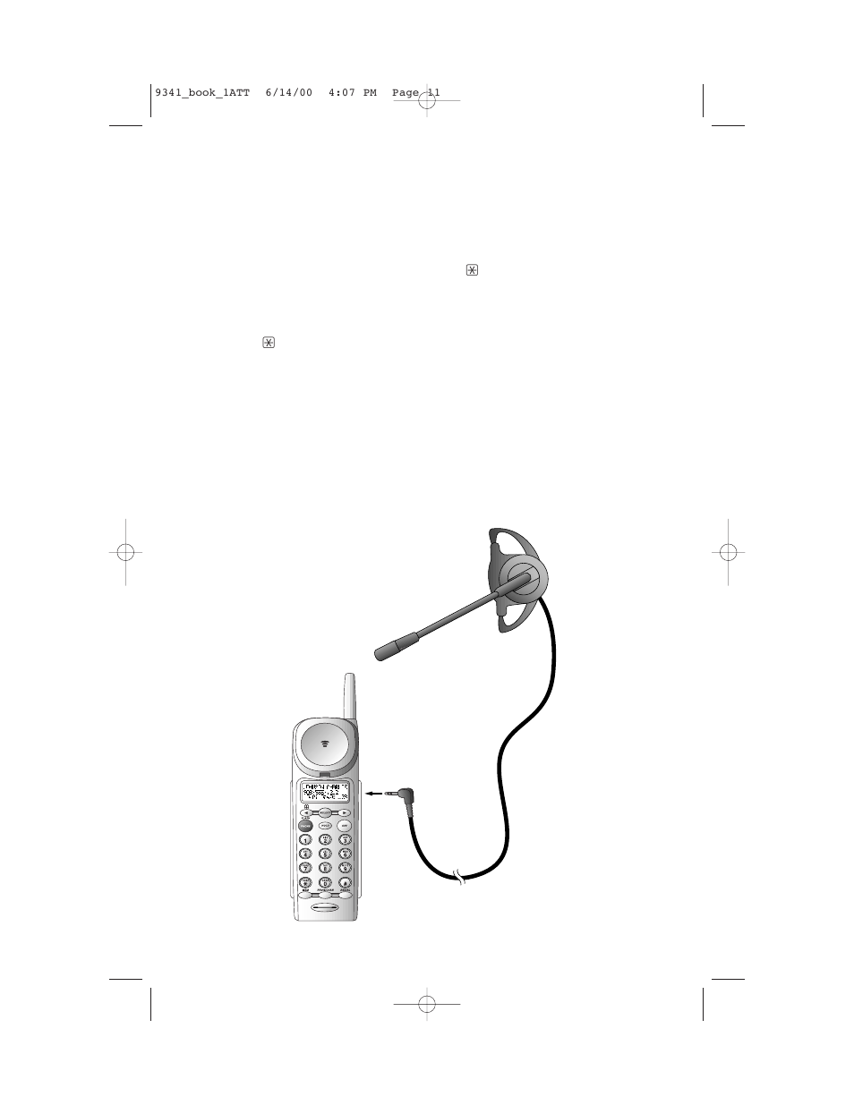 Telephone operation, Temporary tone dialing, Headset jack | AT&T 9341 User Manual | Page 13 / 26