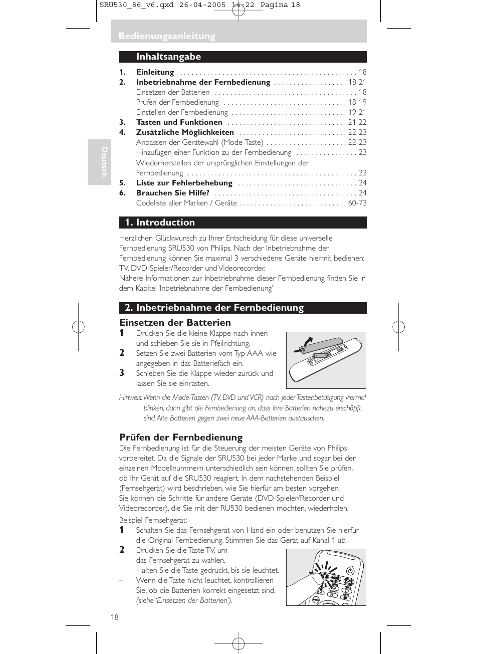 Philips Télécommande universelle User Manual | Page 18 / 76