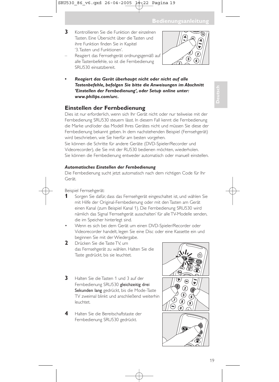 Philips Télécommande universelle User Manual | Page 19 / 76