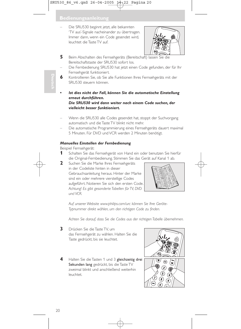 Philips Télécommande universelle User Manual | Page 20 / 76