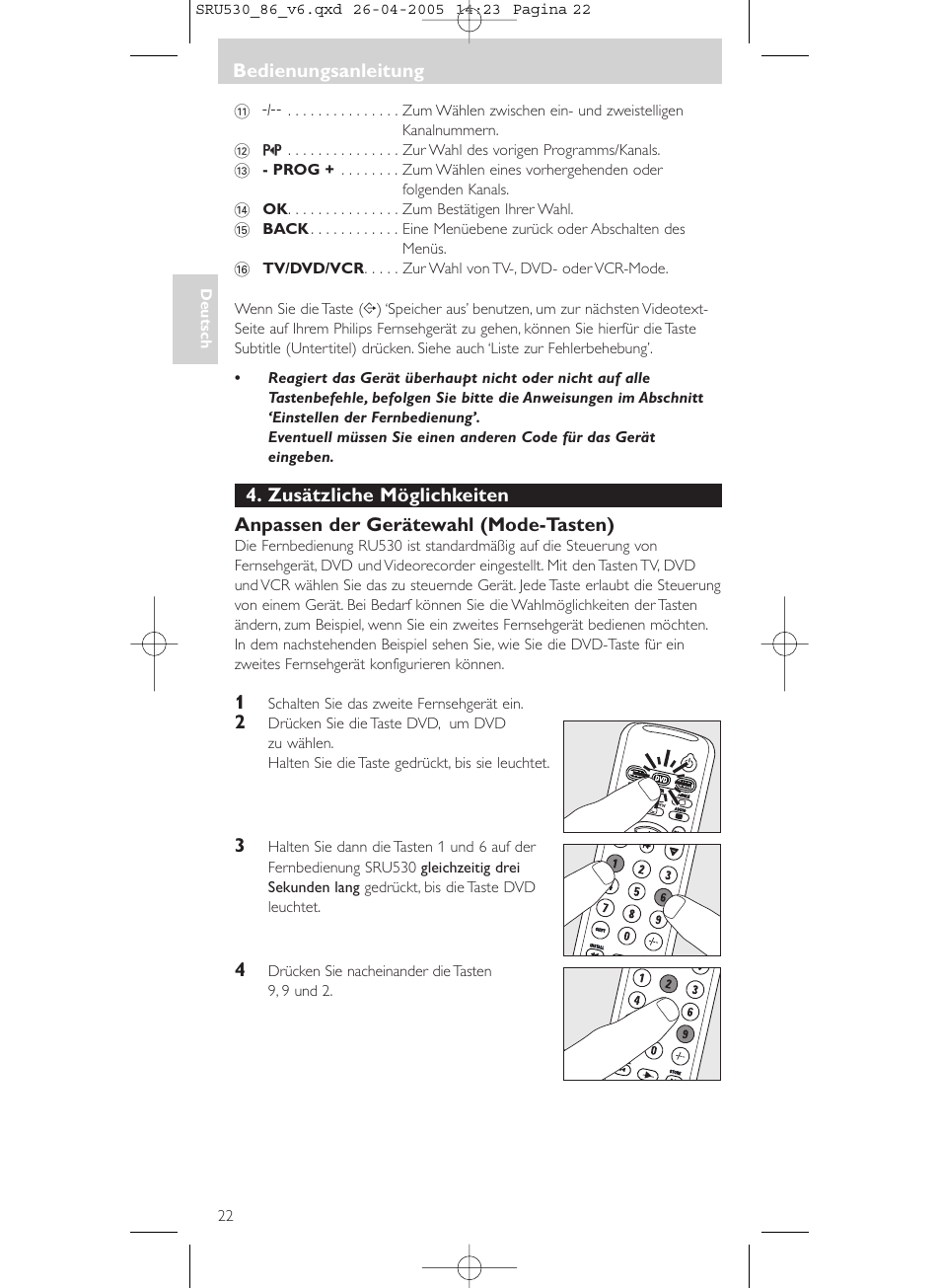 Philips Télécommande universelle User Manual | Page 22 / 76