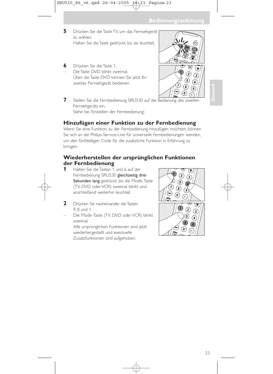 Philips Télécommande universelle User Manual | Page 23 / 76