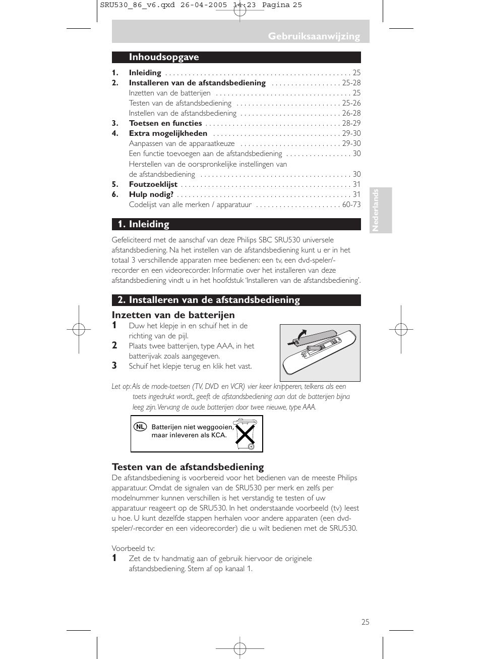 Philips Télécommande universelle User Manual | Page 25 / 76