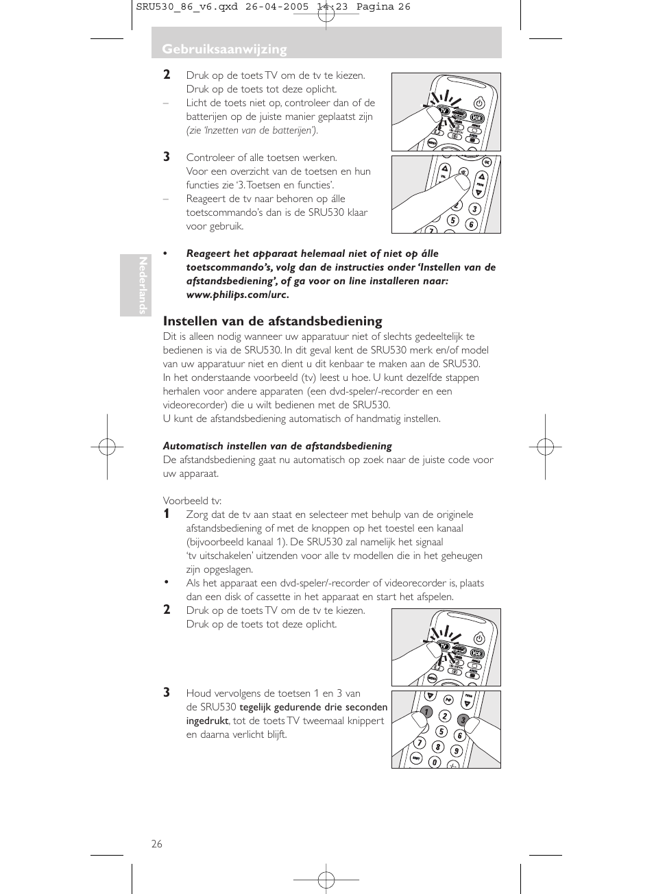 Philips Télécommande universelle User Manual | Page 26 / 76