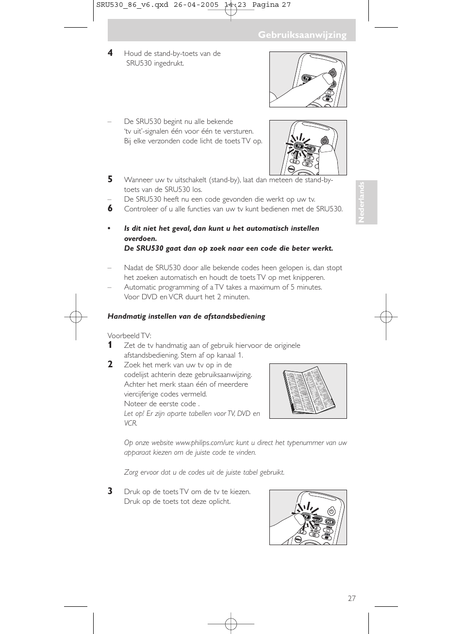 Philips Télécommande universelle User Manual | Page 27 / 76