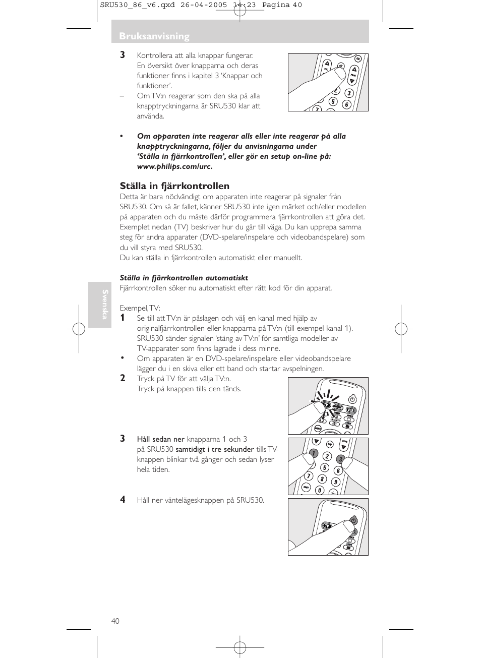 Philips Télécommande universelle User Manual | Page 40 / 76