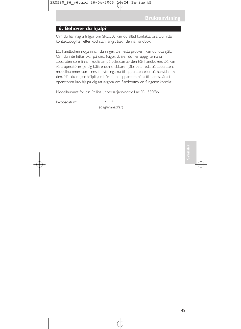 Philips Télécommande universelle User Manual | Page 45 / 76