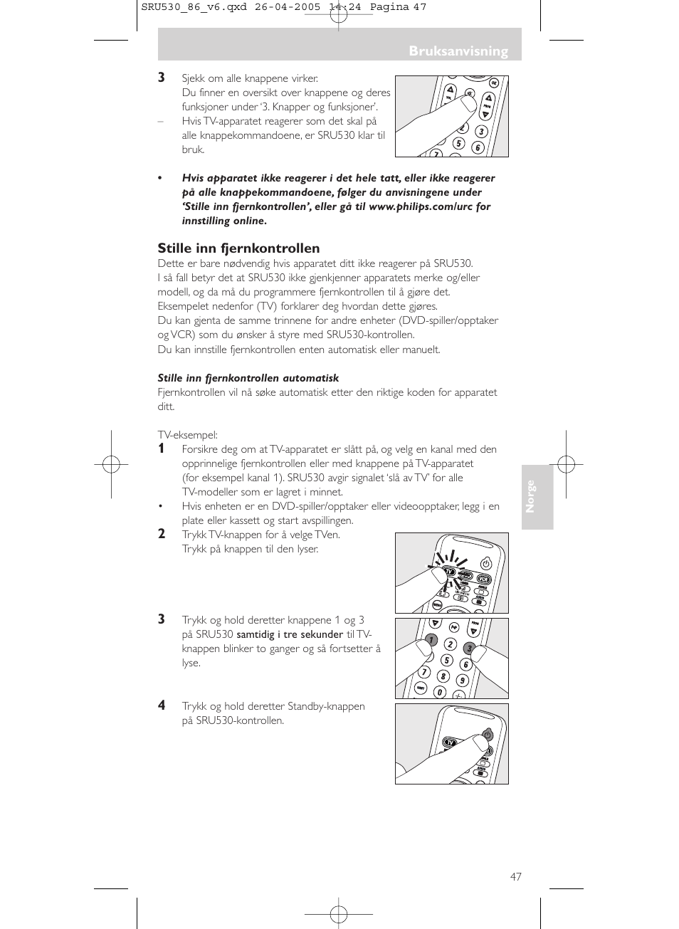 Philips Télécommande universelle User Manual | Page 47 / 76