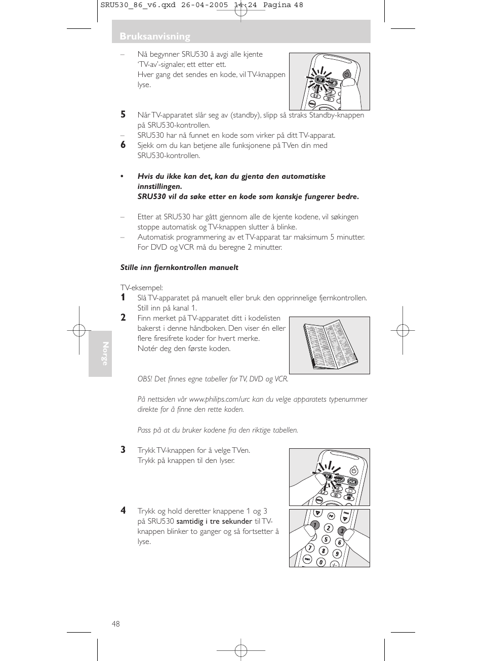 Philips Télécommande universelle User Manual | Page 48 / 76