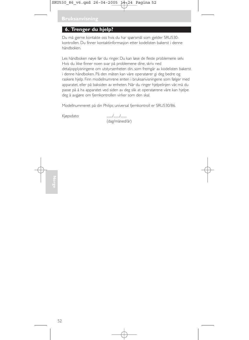 Philips Télécommande universelle User Manual | Page 52 / 76