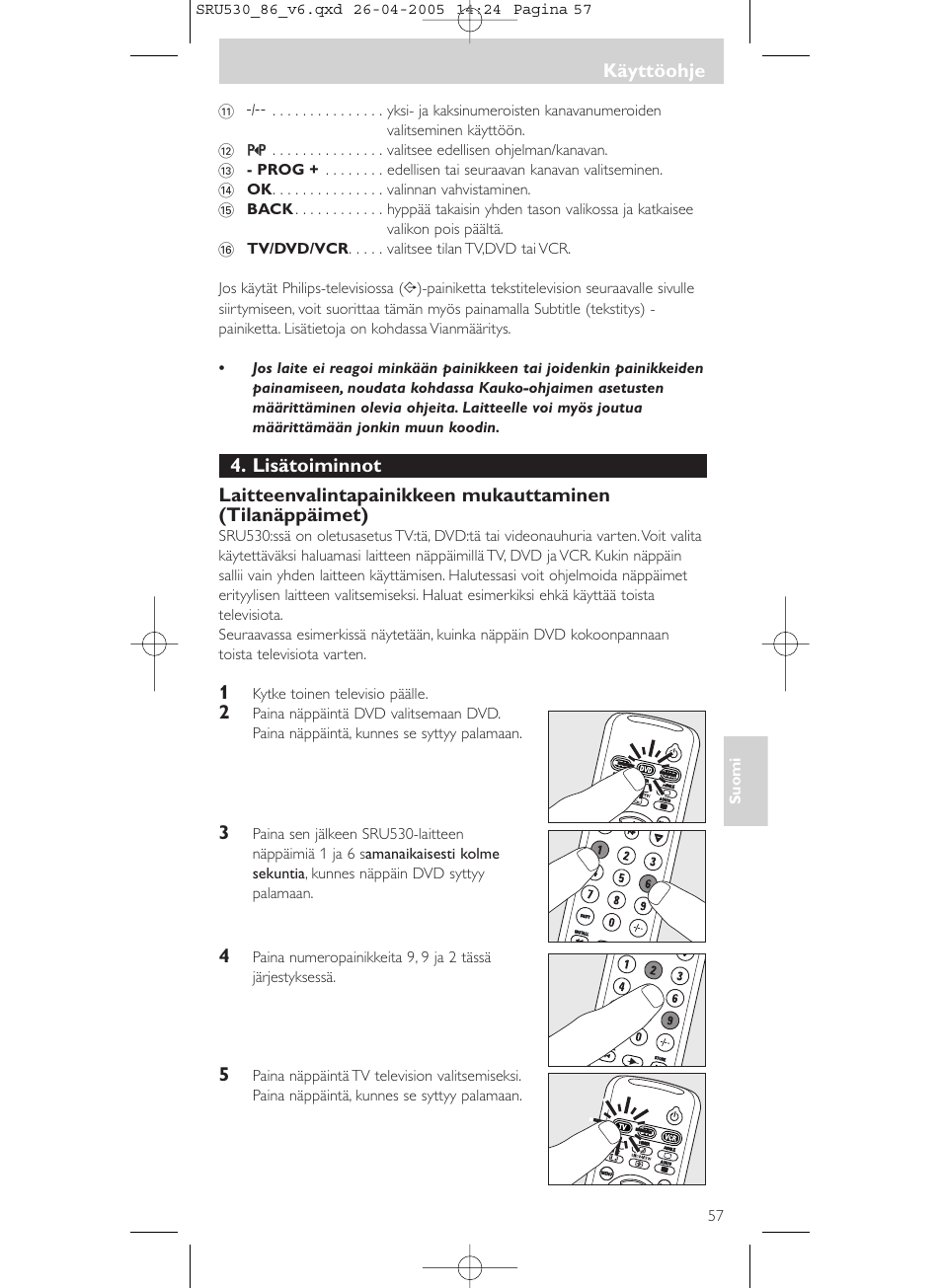 Philips Télécommande universelle User Manual | Page 57 / 76