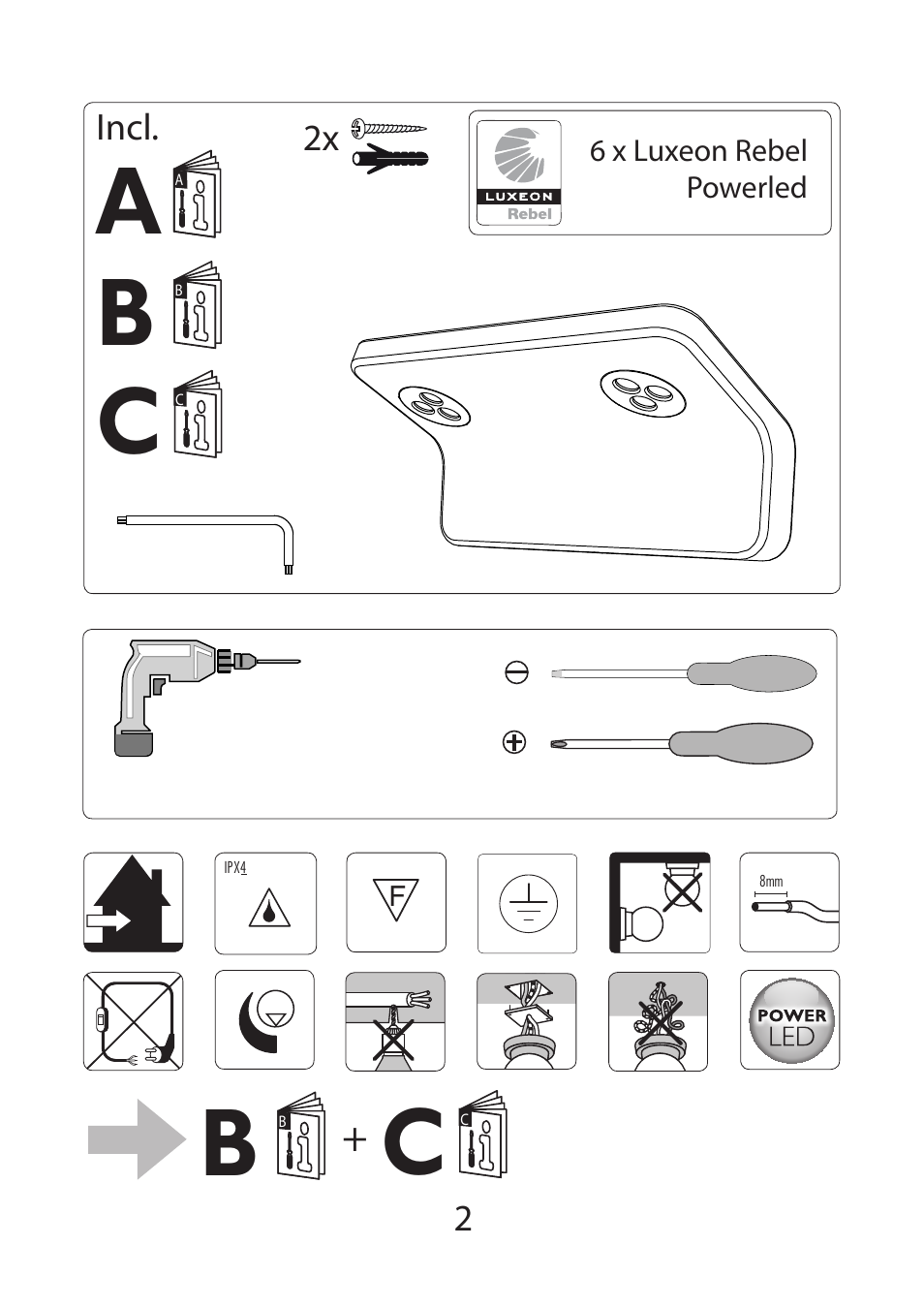 B i c i | Philips InStyle Applique murale User Manual | Page 2 / 8