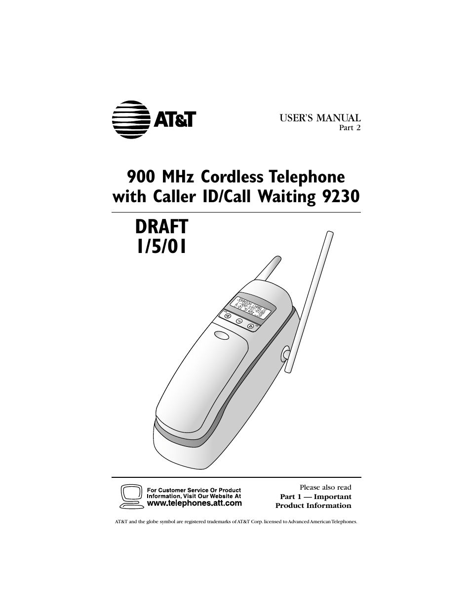 AT&T 9230 User Manual | 25 pages