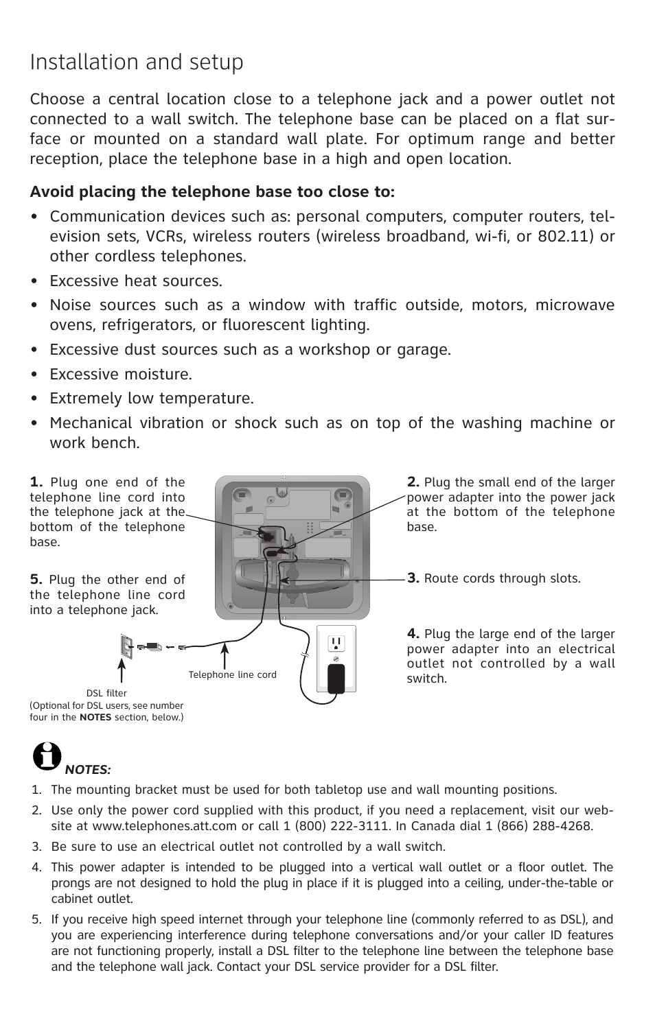 Installation and setup | AT&T E5903B User Manual | Page 2 / 6