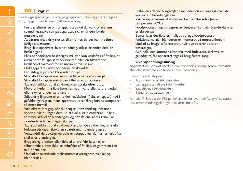 Philips Robot de cuisine User Manual | Page 10 / 64